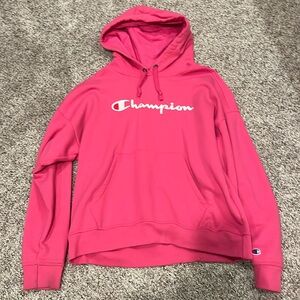 Pink champion hoodie